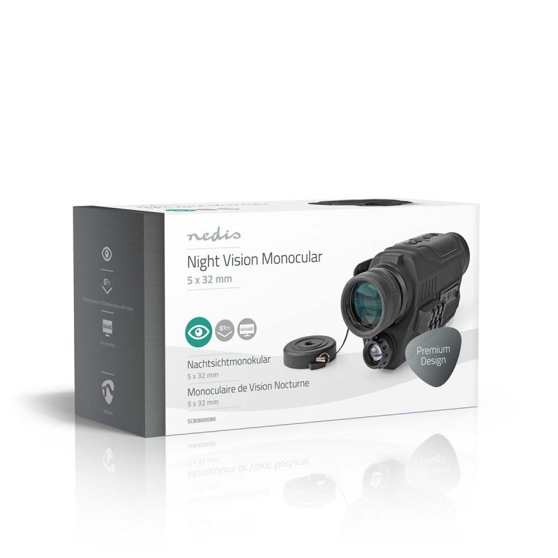 Natkikkert 5x forstørrelse m. foto og videooptager