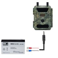 PNI strømkabel til vildtkamera 4,0 x 1,7 mm 6 volt / 12 volt