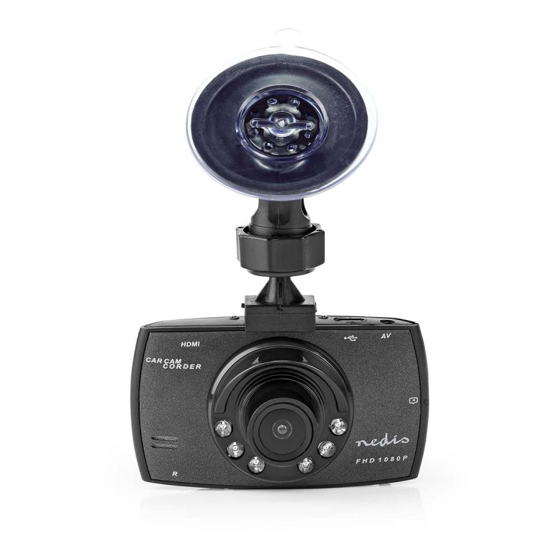 Dash cam med sugekopholder Nedis DCAM11BK