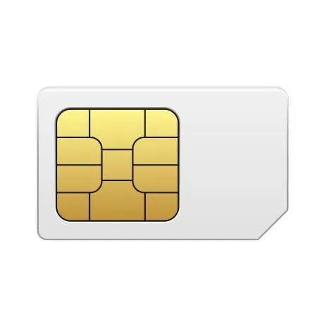 Billede af SIM-kort med 2 GB data i hver måned. Pris gælder et år