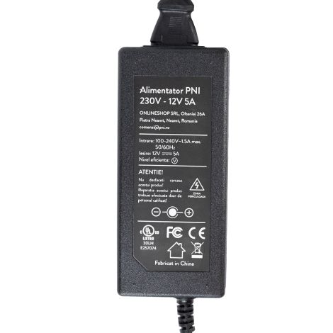 PNI strømforsyning 12 volt 5 A