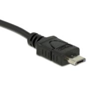 Micro USB strømledning med plus og minus ledere