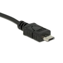 Micro USB strømledning med plus og minus ledere