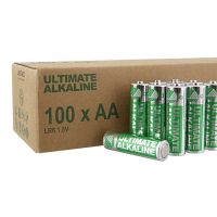 100 stk AA Alkaline batterier - Svanemærket