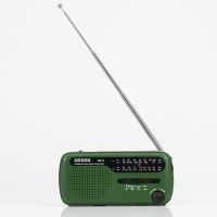 Nødradio FM / MW / SW med håndsving og solceller 