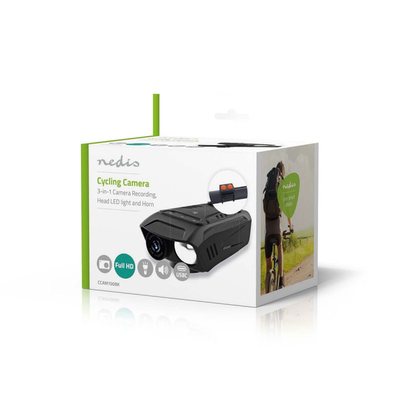 Actionkamera til cykel med lygte