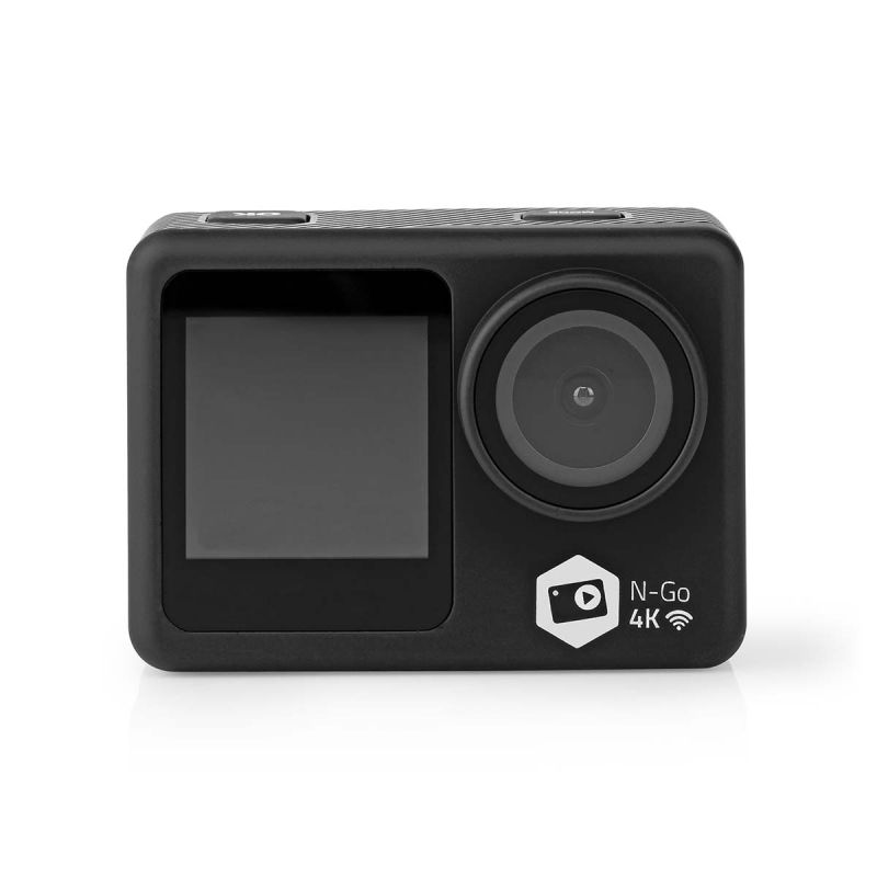 Action kamera, 4K Ultra HD med dobbelt skærm