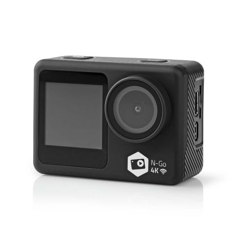 Action kamera, 4K Ultra HD med dobbelt skærm