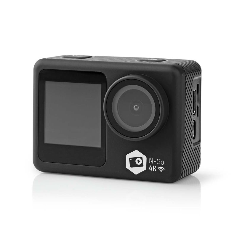 Action kamera, 4K Ultra HD med dobbelt skærm