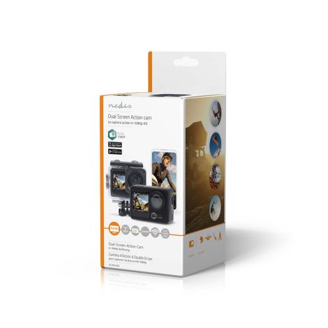Action Kamera 1080p HD med dobbelt skærm