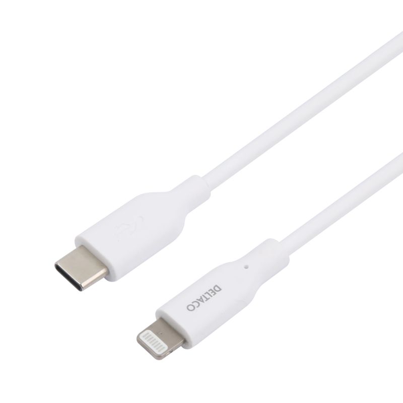 USB-C lightning kabel, 2m, hvid