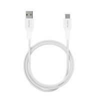 USB-A - USB-C Kabel, 1 m, hvid