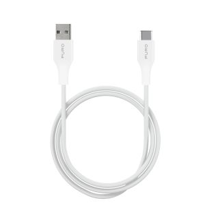 USB-A - USB-C Kabel, 1 m, hvid
