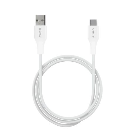 USB-A - USB-C Kabel, 1 m, hvid