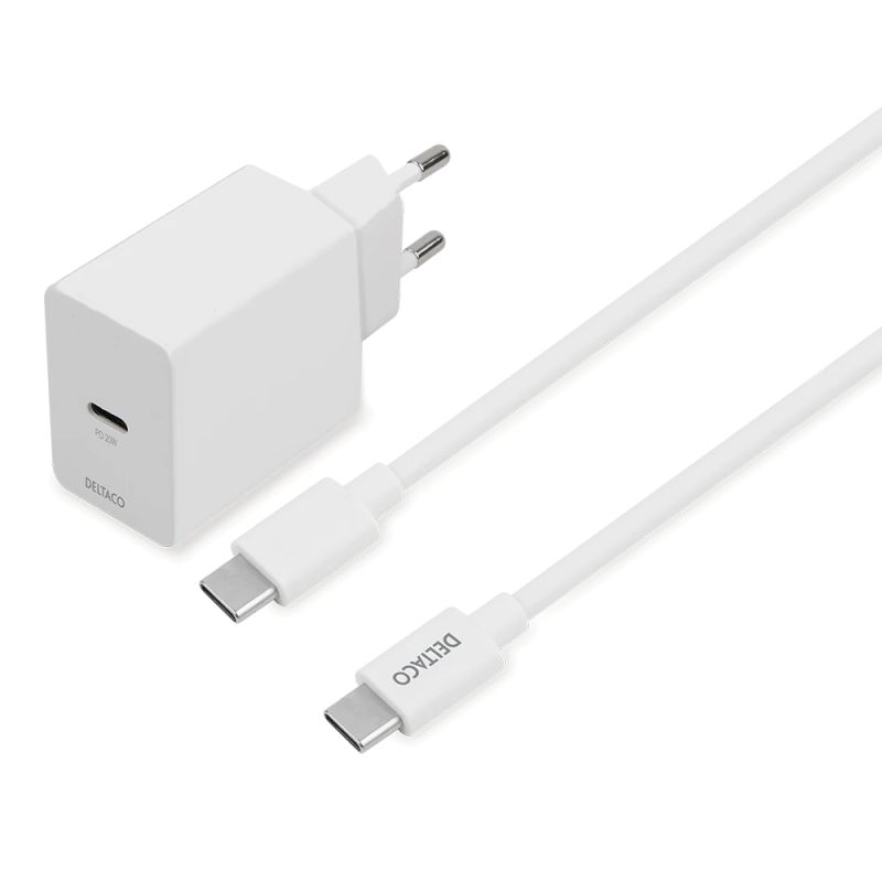 USB-C oplader m. kabel