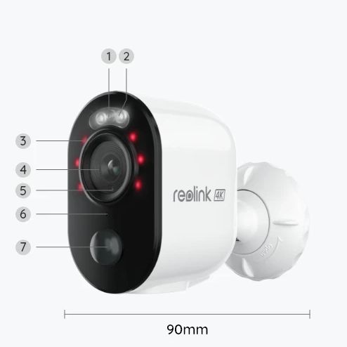 Reolink Argus 3 Ultra batteridrevet 4K Wi-Fi kamera