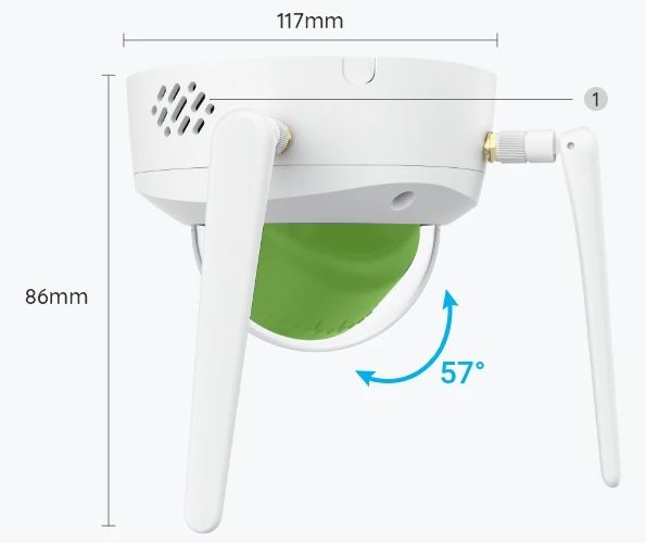 Reolink RLC-840WA 4K Wi-Fi dome kamera vandalsikret