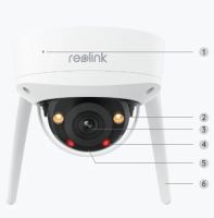 Reolink RLC-840WA 4K Wi-Fi dome kamera vandalsikret