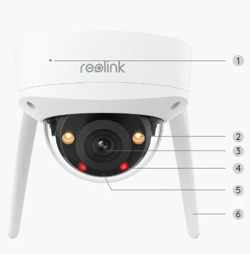 Reolink RLC-840WA 4K Wi-Fi dome kamera vandalsikret