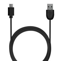 USB-A - USB-C kabel, 1m, sort