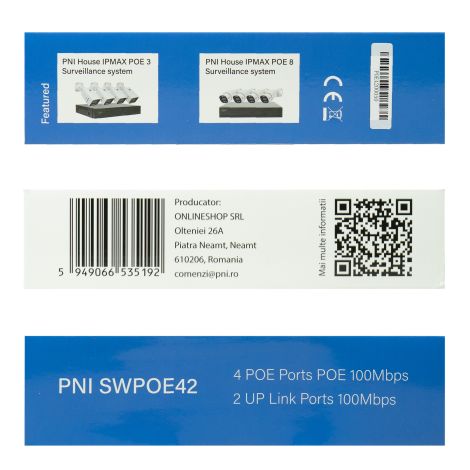 Switch PoE PNI SWPOE42 – 4 PoE-porte