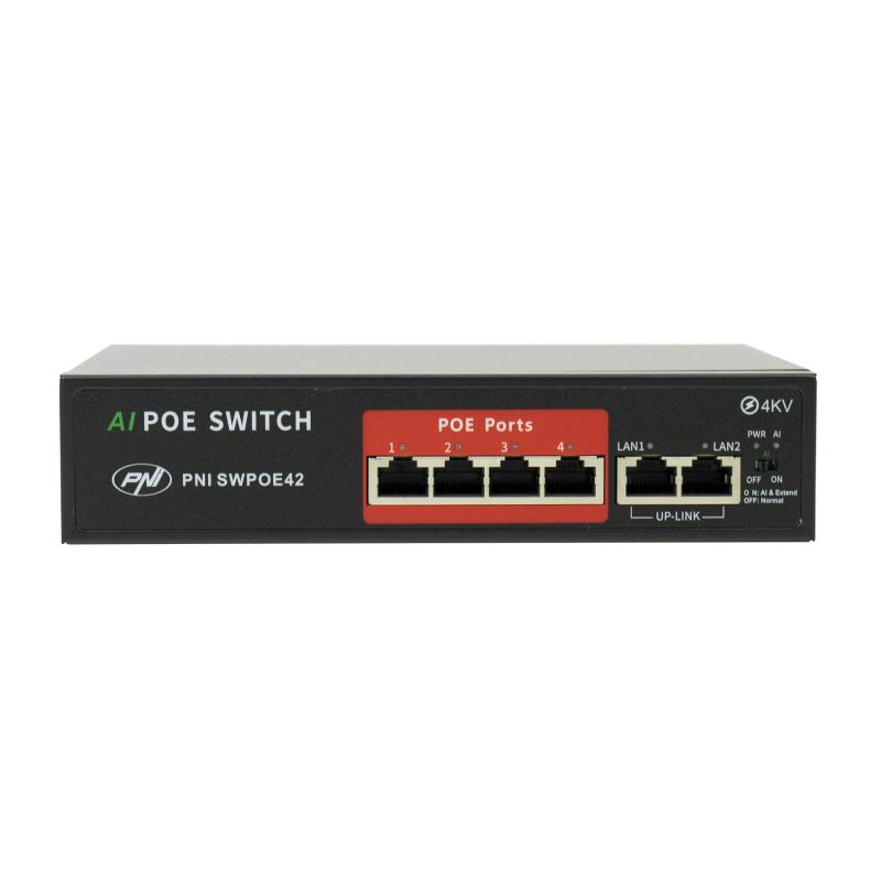 Switch PoE PNI SWPOE42 – 4 PoE-porte