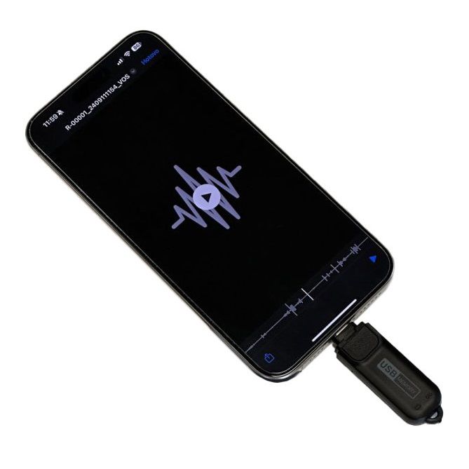 USB-stick med lydoptager - USB-C 8GB