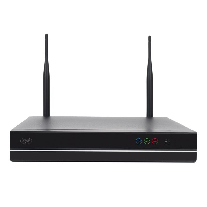 PNI House WiFi660 NVR Overvågningssæt – 4 Trådløse Udendørskameraer, 3MP, IP66