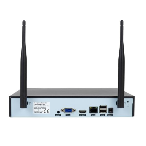 PNI House WiFi660 NVR Overvågningssæt – 4 Trådløse Udendørskameraer, 3MP, IP66