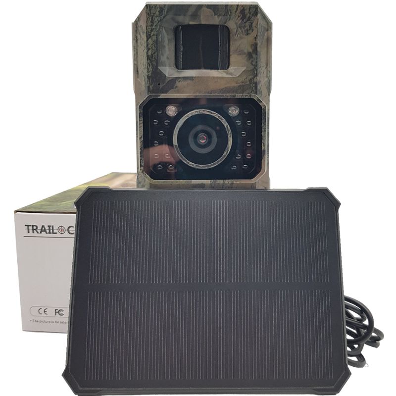 Mini 48 MP Vildtkamera med Solpanel – trådløs app adgang