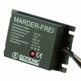 Mårskræmmer 12 kHz til 12 volt DC – Effektiv Beskyttelse med Ultralyd - Udendørs
