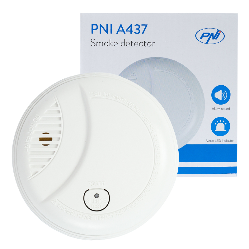 Røgalarm med Lyd og Lys – Smoke Sensor PNI A437