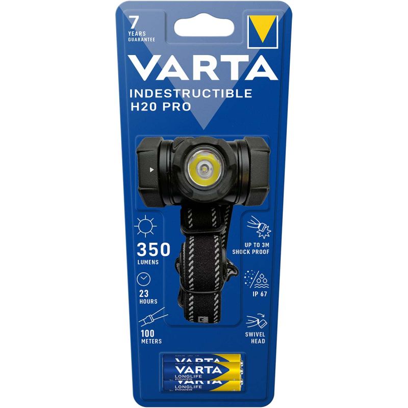 Pandelampe med høj ydeevne - Varta Indestructible H20 Pro