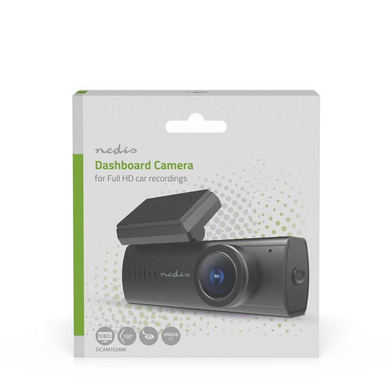 Dash Cam 1080p HD, 150° vidvinkel