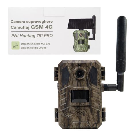 PNI Hunting 751 PRO - Camouflage Vildtkamera m. Solcelle
