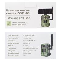 PNI Hunting 751 PRO - Camouflage Vildtkamera m. Solcelle