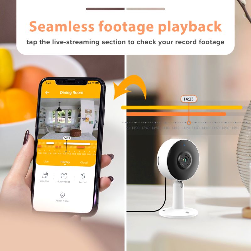 Arenti IN1Q indendørs Wi-Fi kamera QHD 4MP