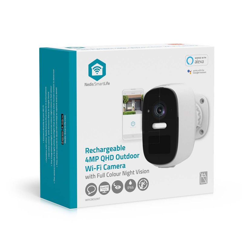 SmartLife udendørs batteridrevet Wi-Fi kamera