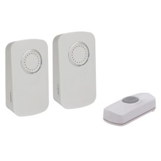 Trådløst dørklokkesæt – 2 modtagere, 150 m