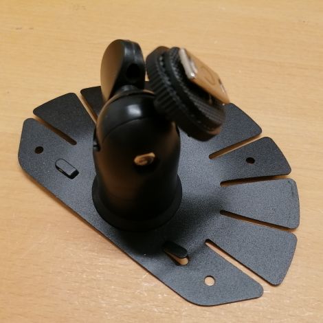Universalholder med vifteformet fod og kugleled til 7" monitor