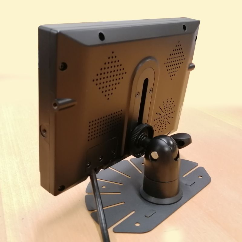 Universalholder med vifteformet fod og kugleled til 7" monitor
