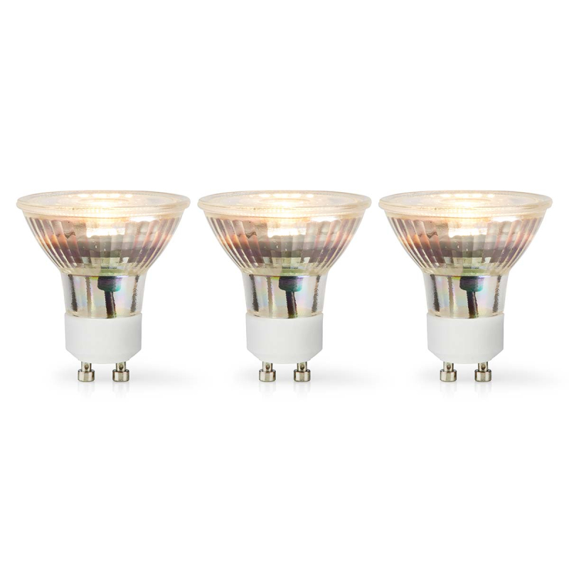 LED Pære GU10  –  3 stk | 345 lm | 4.5W | 2700K Varm Hvid