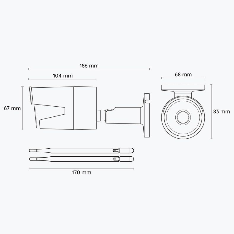 Reolink RLC-510WA udendørs Wi-Fi kamera med personsensor sort