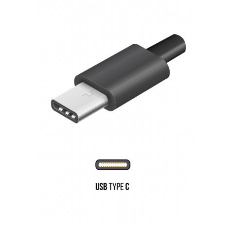 USB-C til USB-C Kabel – 2,5 m, Sort