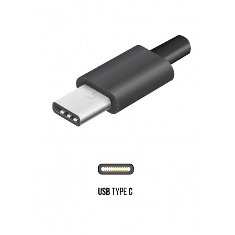 USB-C til USB-C Kabel – 2,5 m, Sort