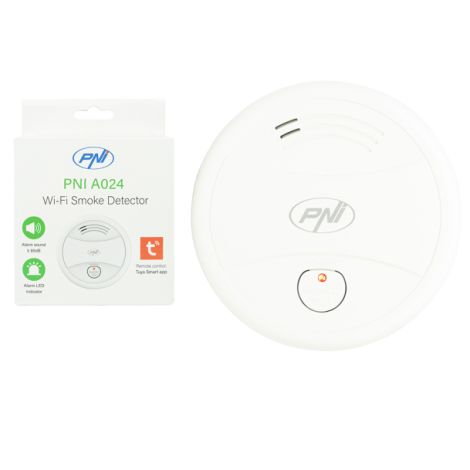 Røgalarm med Wi-Fi og Tuya Smart app - PNI A024