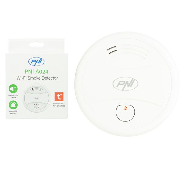 Røgalarm med Wi-Fi og Tuya Smart app - PNI A024