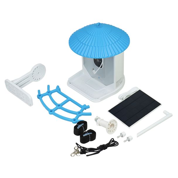 Fuglefoderautomat med kamera, solpanel og app – PNI PT035