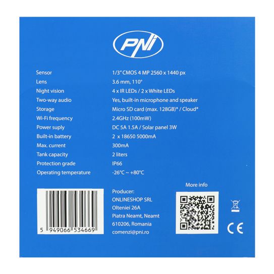 Fuglefoderautomat med kamera, solpanel og app – PNI PT035