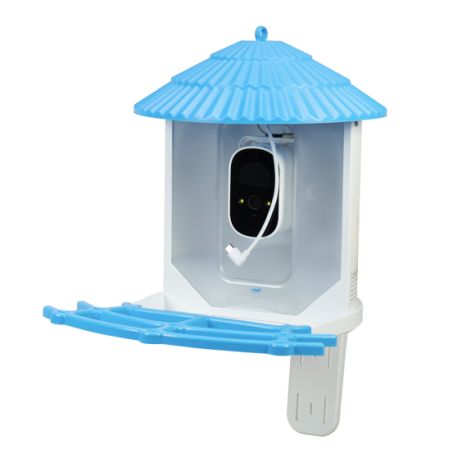 Fuglefoderautomat med kamera, solpanel og app – PNI PT035